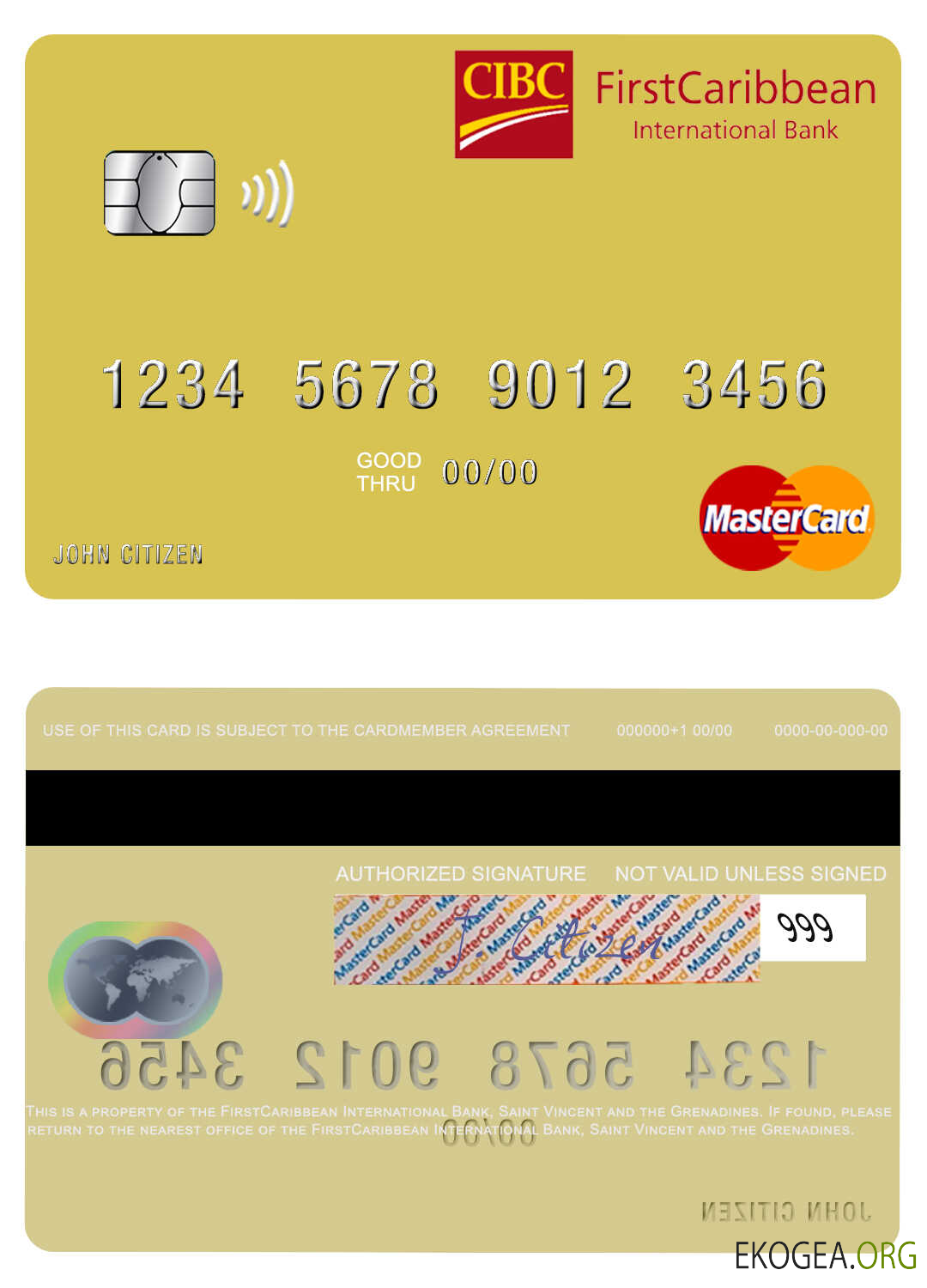 Saint Vincent et les Grenadines Mastercard FirstCaribbean International Bank